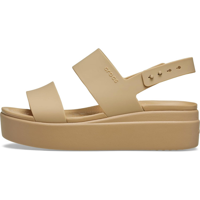 Crocs Brooklyn Wedge сандалі жіночі бежеві (34 EU) - комфортні босоніжки на платформі