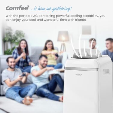 Мобільний кондиціонер Comfee Breezy Cool Pro 2.0, 7000 BTU (2kW), охолодження, вентиляція, осушення, керування через додаток, для приміщень до 68 м³