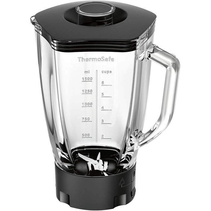 Блендерний насадка Bosch MUZ9MX1 ThermoSafe 2,3 л для OptiMUM, скляна, для льоду та коктейлів, можна мити в посудомийці