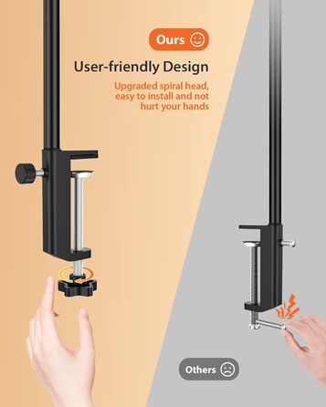 LED лампа для столу 10W, диммируемая, 160 LED, USB-адаптер, 3 колірні температури, 10 рівнів яскравості, гнучкий 70см «лебединий шия», для дому та офісу, з пультом ДУ