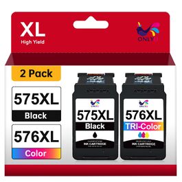 Картриджі для принтера ONLYU 575XL та 576XL (сумісні з Canon 575, 576), набір чорнильних картриджів