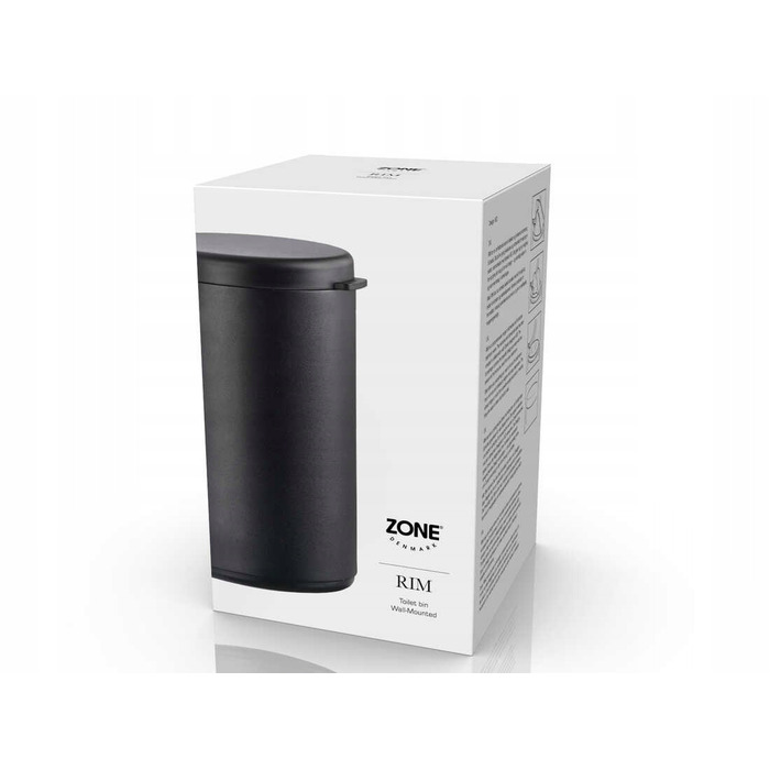 Сміттєвий кошик Zone Denmark Rim, 3,3 л, чорний