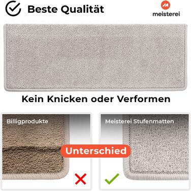 Килимок для сходин Casa Pura Dynasty Velours, 15 шт., сріблясто-сірий, самоклеючий