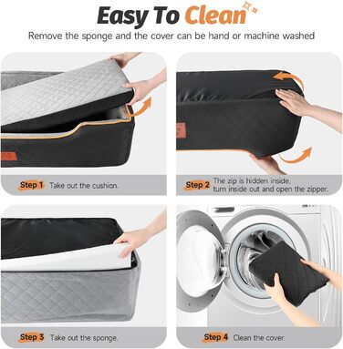 Зручне автоліжко для собак середніх та великих порід, автокрісло для собак Pet Booster, чорно-сірий колір, знімний та миючий чохол