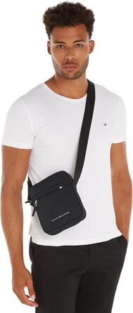 Чоловіча сумка через плече Tommy Hilfiger Signature Mini Reporter, чорна, універсальний розмір