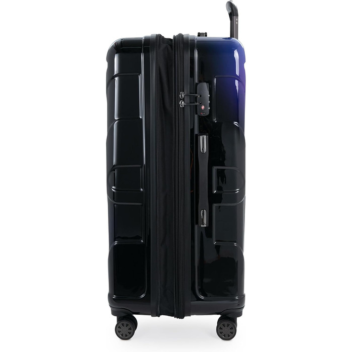 Чохол-валіза Suitline з жорстким корпусом, XL, 76 см, 96-110 літрів, ABS, TSA, Неоновий блакитний