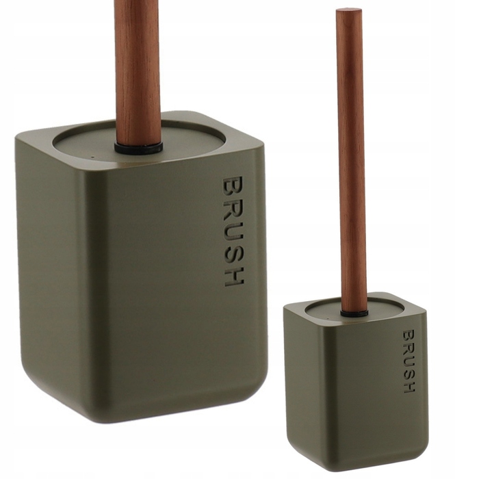 Підлоговий ершик для туалету SALVA, оливковий — аксесуар для ванної кімнати та вбиральні