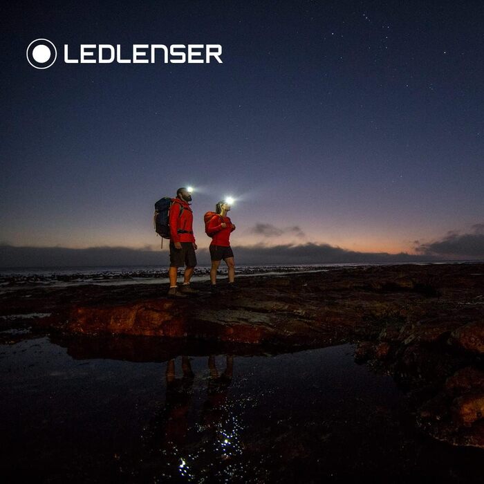 Налобний ліхтар Ledlenser H8R, 600 люмен, LED, акумуляторний, до 120 годин, червоне світло, у коробці