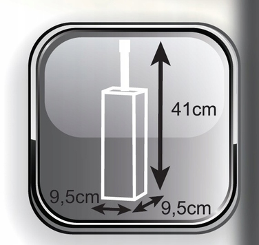 Підлоговий йоржик для унітаза Galicja, білий, матовий пластик
