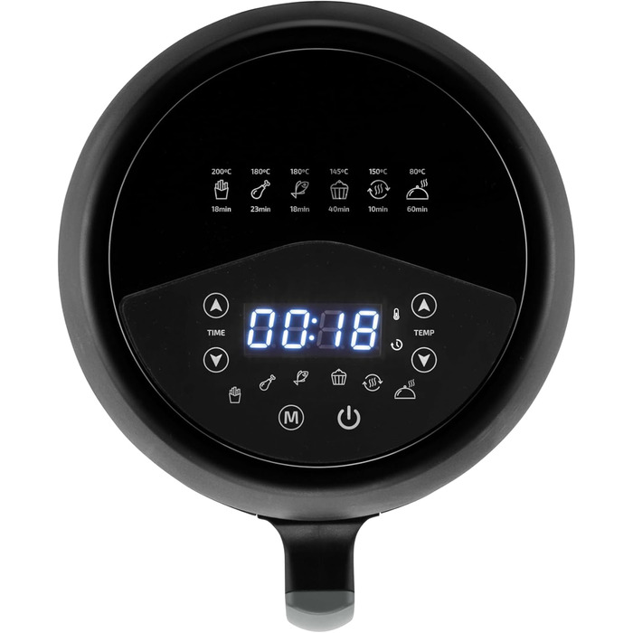 Фритюрниця Ufesa Twist з гарячим повітрям, 2л, 6 програм, 1200W, таймер, 80-200°C, без BPA, антипригарне покриття, Cool-Touch, білий, ексклюзив Amazon