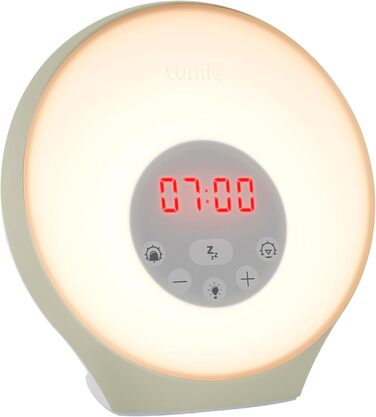 Lumie Sunrise Alarm - Sunrise and Sunset Effect, Alarm Clock, Sounds and Mood Lighting