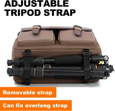 Компактна камера Cwatcun з водонепроникним корпусом та штативом, для фотографії DLR/LR/piegelloe, об'єктив (коричневий)