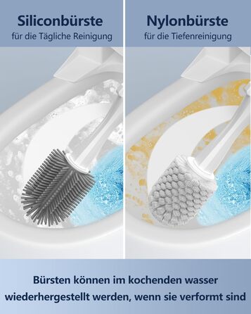 Electric Toilet Brush and Holder, Leebein Electric Toilet Bowl Scrubber Kit with 8 Replaceable Brush Heads, Disposable Toilet Brush with 6 Cleaning Refills, 2 Grout Brushes