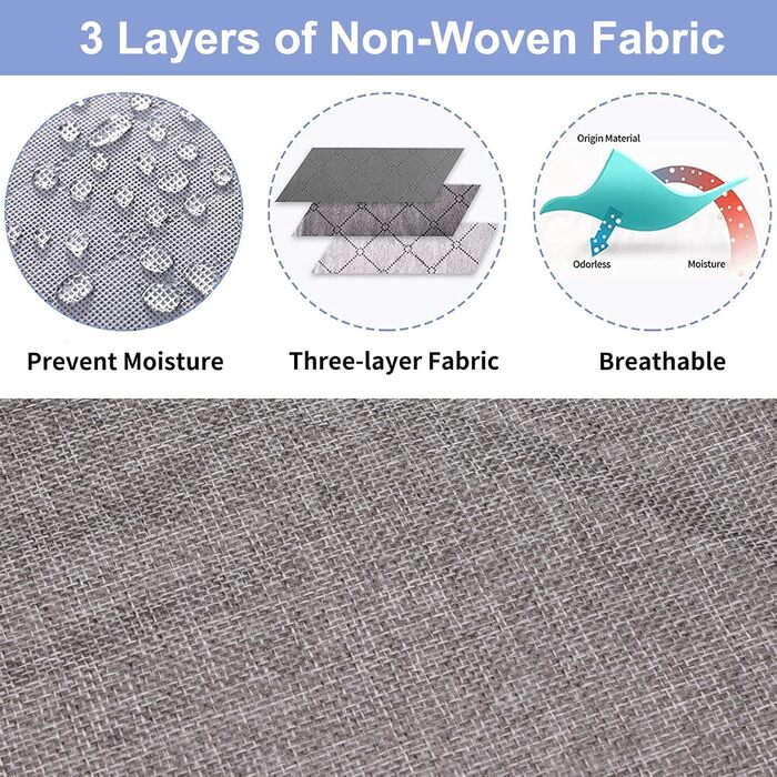 Контейнери для зберігання під ліжком Fixwal, 4 шт. – низький профіль, міцні стінки, органайзери для одягу