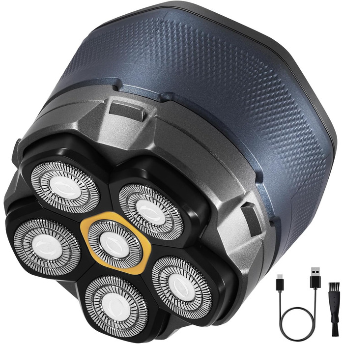 Електричний чоловічий голчастий тример ALLOMN для голизни, бездротовий, вологостійкий, з ротаційними лезами та магнітним голчастим блоком