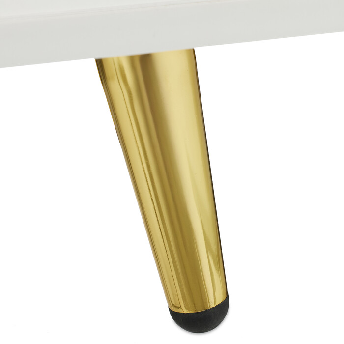 Relaxdays Bedside Table with Golden Legs