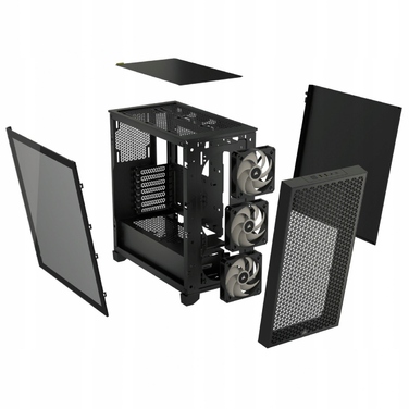 Корпус Corsair 3000D Midi Tower, чорний