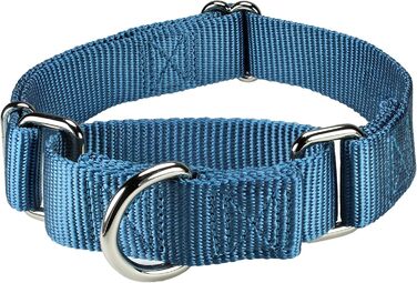 Нашийник для собак Mikivery Marraht з металевим декором, для малих, середніх та великих собак, чорний, розмір M (35.5-53 см)