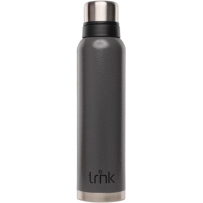 Термос Outdoor TRNK Polar 2 - 1600 мл, нержавіюча сталь, BPA-free, зберігає тепло 40 годин, 2 кришки-чашки, для миття в посудомийній машині (лісово-зелений, вулкано-сірий)