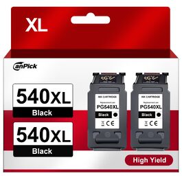 Картридж PG-540XL чорний сумісний для принтерів Canon Pixma TS5150, TS5151, TS5100, MG3650, MG3600, MG4250, MX475, MX395 (набір 2 шт)