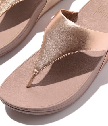 Сандалі жіночі Fitflop Lulu з шкіри, рожево-золотисті, розмір 39 EU