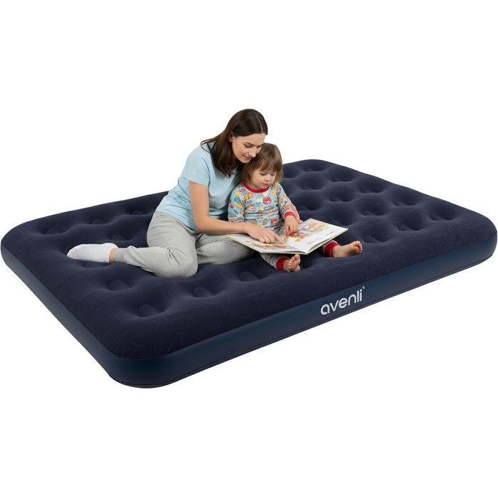 Надувний матрац Aventli для кемпінгу та дому - 191x137x22 см, на 1-2 особи
