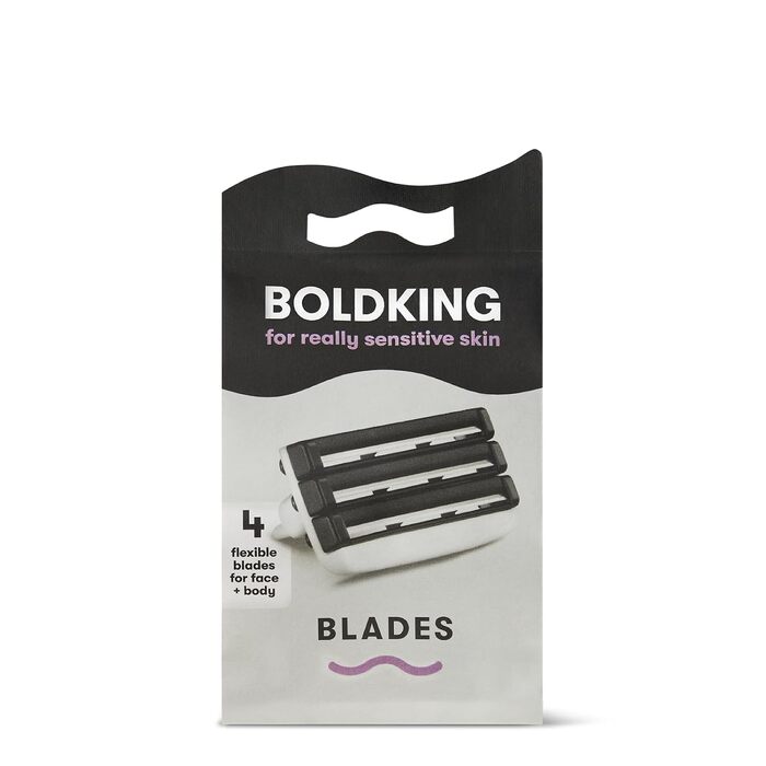 Смінні леза для гоління Boldking Sensitiv, 8 шт. — набір лез для чоловіків з чутливою шкірою, екологічні та переробні, білі