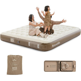 Надувна матрац Naturehike для 2 осіб з електричним насосом, 200x150x25 см, самонадувна, преміум-якість, для кемпінгу та дому