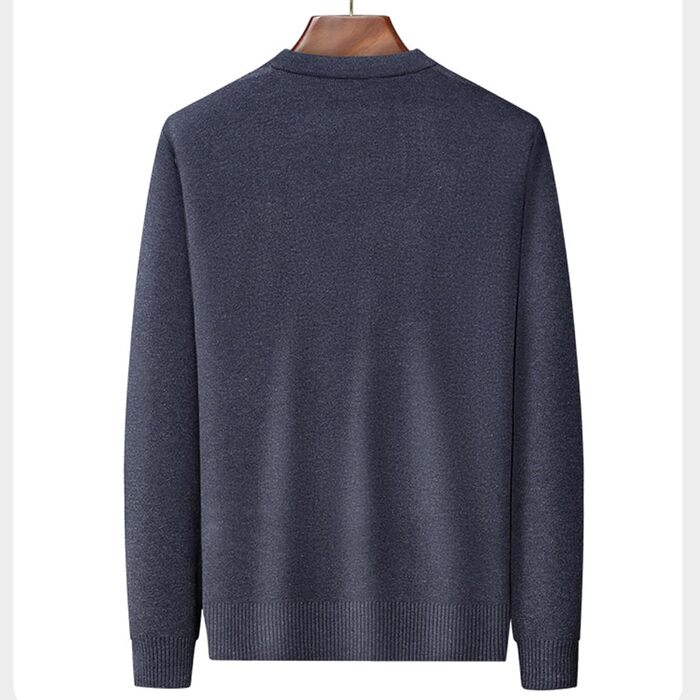 Кардиган чоловічий в клітинку Аргіл з ґудзиками, м'який, в'язаний, з кишенями (3XL, сірий)