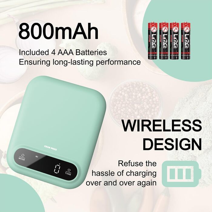 GRAM PRES Digitale Lebensmittelwaage: Кухонні ваги електронні, 5 кг/0.01 г, з LED-дисплеєм та функцією тарування