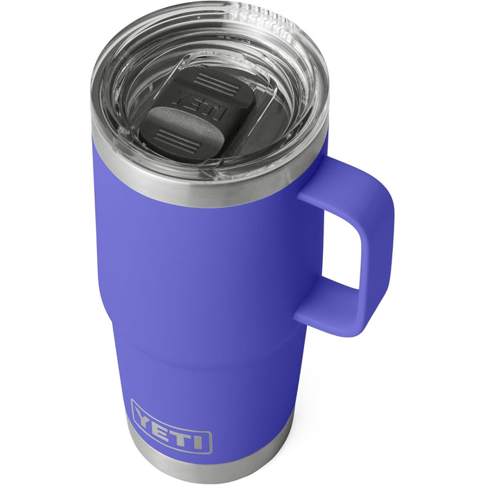 Термокружка YETI Rambler 20oz з нержавіючої сталі, ізольована вакуумною технологією, кришкою Stronghold, колір Ultra Marine Violet