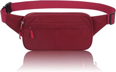 Сумка на пояс для чоловіків та жінок. Спортивна фанна-пак для подорожей, прогулянок з собакою та активного відпочинку (червона)
