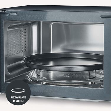 Мікрохвильова піч Severin 3-в-1 з грилем та конвекцією, 25л, чорна, MW 7752