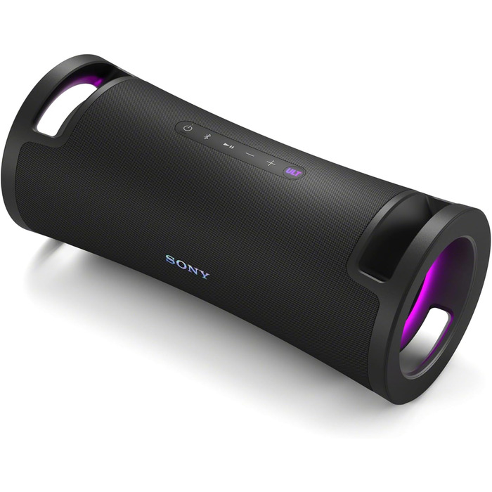Sony ULT Field 7: Портативна Bluetooth колонка з ULT Bass Boost, 30 год автономії, Powerbank, захист від води/пилу, LED, мікрофон/гітара - Чорний