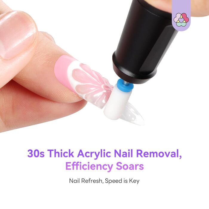 Професійний фрезер для нігтів SAVILAND Advanced 30S: електрична машинка для манікюру з 40000 об/хв, акумулятор 4000 mAh, чорний