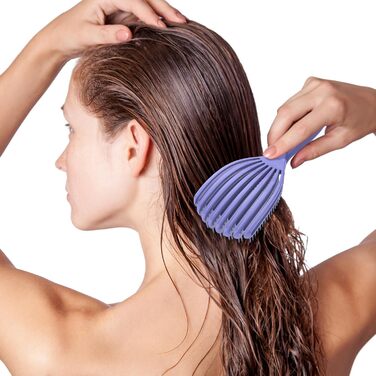 Щітка для кучерявого волосся: розплутування, розгладження, зменшення пошкоджень, для жінок, чоловіків, дітей, фіолетовий колір