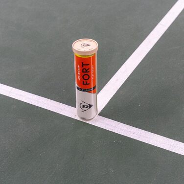 Dunlop Fort Clay Court Tennis Balls - Premium Quality for Clay Courts (3x4 Balls)