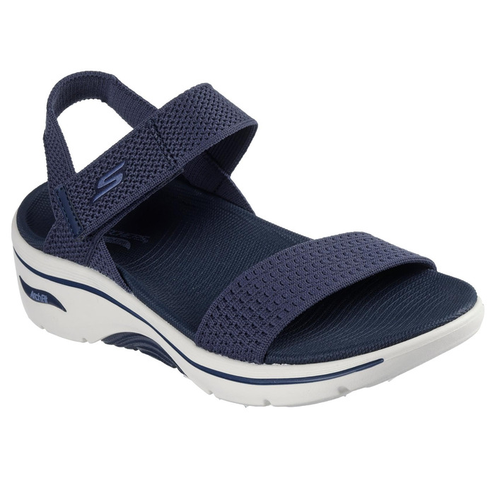 Сандалі Skechers Go Walk Arch Fit 2.0 Annie Navy текстильні, 38 EU - Комфортні жіночі сандалі зі підтримкою стопи