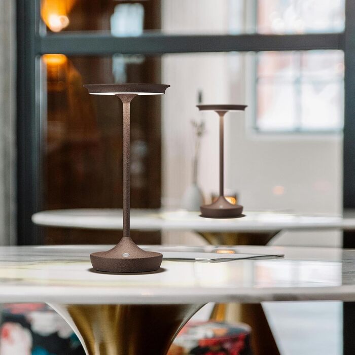 Бездротова LED-лампа для кемпінгу та дому: перезарядна настільна лампа з датчиком дотику, 3 кольори, IP54, 6000mAh (2 шт.)