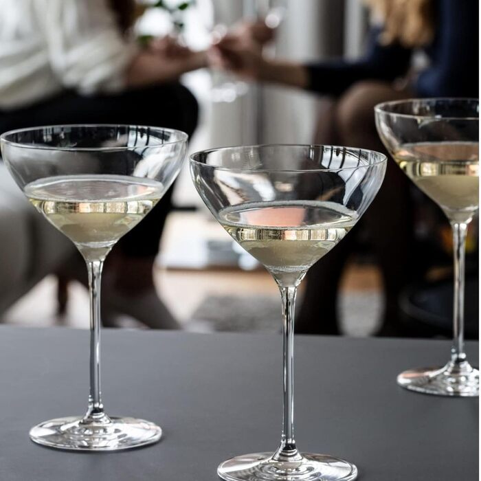 Бокали для коктейлів Krosno Martini Harmony 6 шт, 235 мл - скляні, для Європи