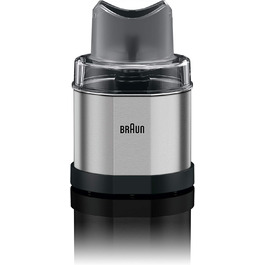 Насадка Braun MQ 60 для кави та спецій, 350 мл, нержавіюча сталь, аксесуар EasyClick для блендерів Braun MQ 3 та MQ 5