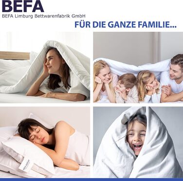 Ковдра з гусячого пуху BEFA NATUR 135x200 см, 90% пух, 10% перо, всесезонна, для алергіків, сертифікат OEKO-TEX 100, Downpass, Німеччина
