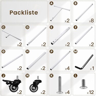 Підвісна шафа-органайзер Treeboy на колесах, мобільний вішак для одягу з 2 перекладинами та полицею, вантажопідйомність до 95 кг, легко ковзаючі колеса, швидкий монтаж для спальні, вітальні, пральні, гардеробної (Білий, 41x113x162 см)