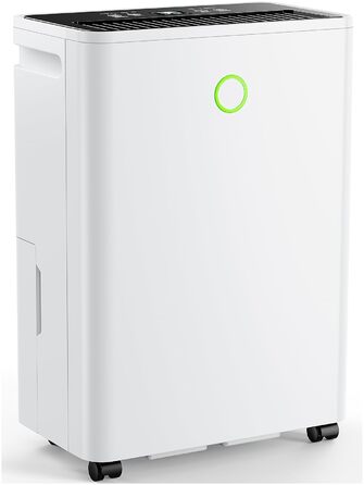 Електричний осушувач повітря 12л/24г з автоматичним та безперервним зливом (шланг у комплекті), для спалень та підвалів, LED-дисплей, тихий з таймером