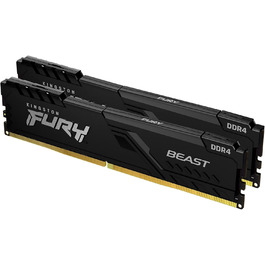 Kingston FURY Beast 32GB (2x16GB) DDR4 3600MHz CL18 Комп'єкт оперативної пам'яті для ПК