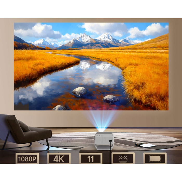 Smart-проектор Magcubic L018 LED 4K/1080p з Android TV, WiFi та Bluetooth-динаміком