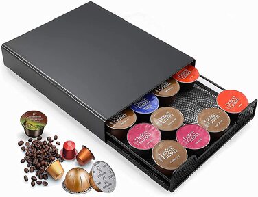 Обертовий тримач-диспенсер для кавових капсул Nespresso OriginalLine на 40 капсул, підставка для кави, міцна