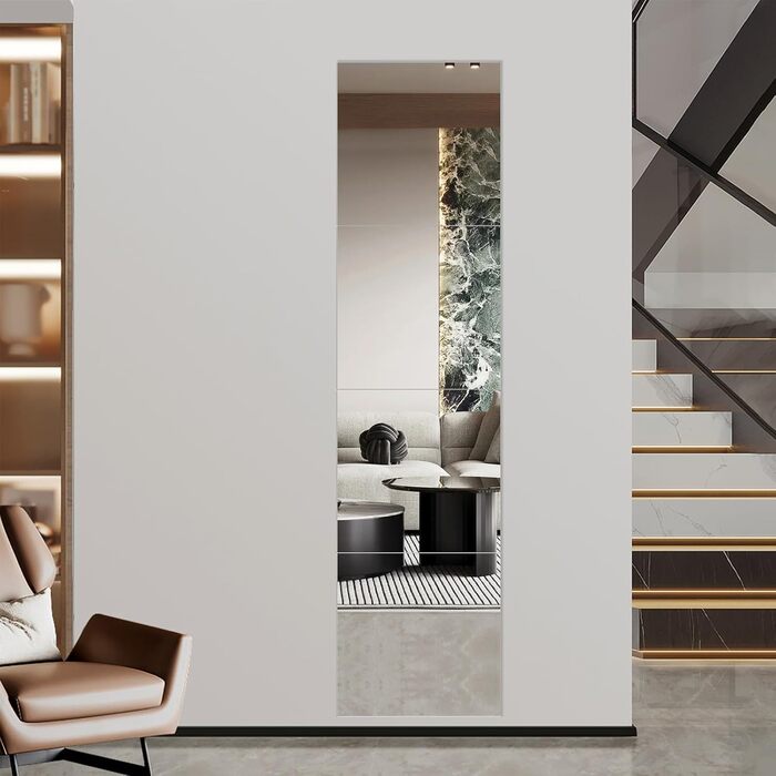 Дзеркальні плитки на клейкій основі 30x30 см - 4 шт. (Акрил) для стін, шаф, спальні та вітальні