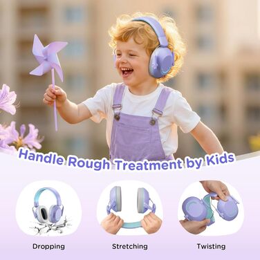 Навушники захисні дитячі Link Dream SNR 30dB, для чутливості до шуму, подорожей, навчання, 3-16 років, фіолетові