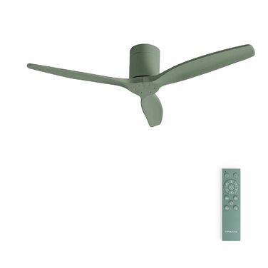 Вентилятор стельовий WINDCALM M з підсвіткою, Wi-Fi, пульт, 40W, Ø132см, 3 режими світла, таймер, літній/зимовий режим, шавковий зелений